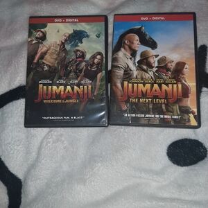 Jumanji DVD Duo — Welcome to the Jungle & The Next Level (Red & Gold Covers)